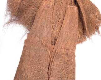 Antique Japanese Samurai Mino Woven Cape/ Coat