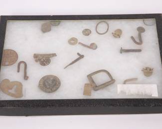 WWI French buttons, hooks, etc..