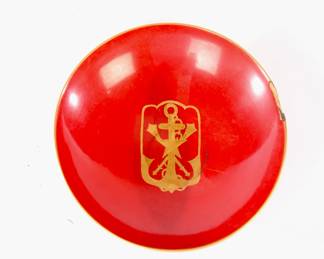 Japanese Imperial Navy - WWII red lacquer bowl