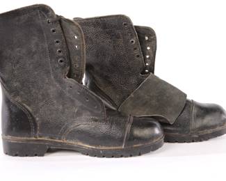 leather combat boots