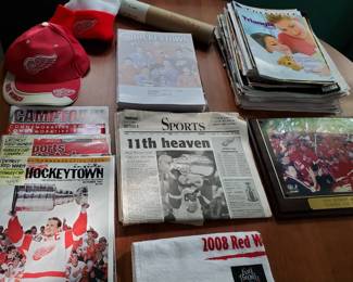 Red Wings memorabilia - we would like to sell the entire lot together.