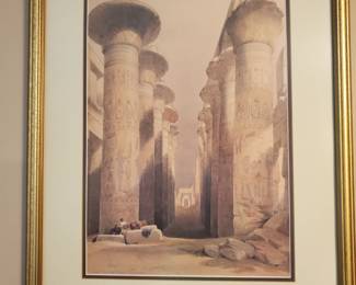 Framed Print of the ancient columns in Egypt
