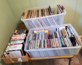 1960's and 70's LP's.  CD's and DVD's