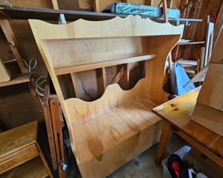 Custom made bench toy chest.