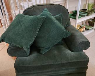 forest green side chair