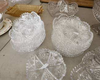 antique cut glasss bowls