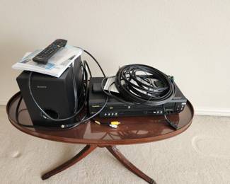 coffee table, electrics