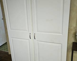 2 PC White Shelving Unit $45