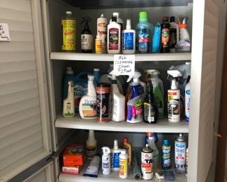 Lots of Cleaning Supplies