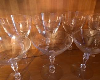 Chrystal Wine and Martini