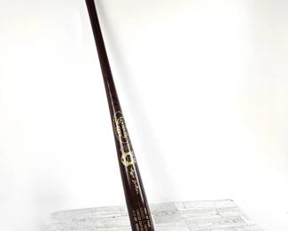 1993 Baseball Hall of Fame Induction Bat: Full size, limited-edition collectible from Louisville Slugger features the engraved replica signature of Reggie Jackson (Oakland A’s/New York Yankees) and the Hall of Fame logo in gold fill with a rich mahogany finish. Made in the USA