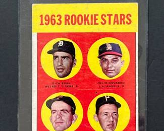 1963 Topps #169: 1963 Rookie Stars. Gaylord Perry was elected to the Hall of Fame in 1991. He was the first pitcher to win the CY Young Award in both leagues, he won it with Cleveland in 1972 and with San Diego in 1978 and Dick Egan, Julio Navarro, Tommy Sisk