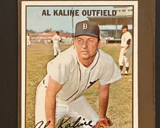 1967 Topps #30: Al Kaline. Elected to the Hall of Fame in 1980. Nicknamed “Mr. Tiger” he was an 18-time AL All-Star, 10-time Gold Glove Award winner. Hit .379 against the St. Louis Cardinals leading the Tigers to the 1968 World Series title