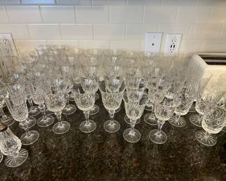 W80 - $135 - SET Marquis by Waterford. 11 Champagne. 12 Water. 10 Wine. $50 - SET Charleston Iced Tea Glasses (9 pcs)