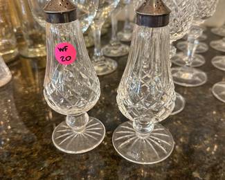 W81 - $20 Waterford Salt & Pepper shakers. 