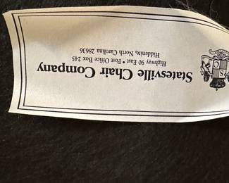 W9 - $175. Statesville Chair Company. Measures 40" tall x 24" wide. 