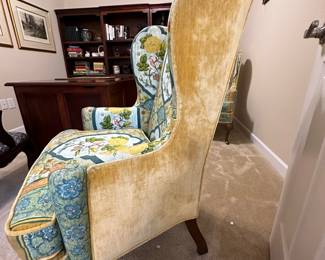 W10 - $275 Each. Heritage Upholstered Chairs. Perfect condition. Measures 32" wide x 45" tall. 