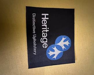 W10 - $275 Each. Heritage Upholstered Chairs. Perfect condition. Measures 32" wide x 45" tall. 