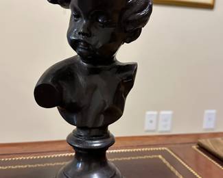 W43 - $80. 10" tall metal bust. 