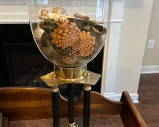 W61 - $15. Brass & Glass Display Piece