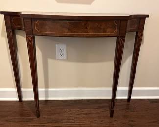 W8 - $140. Hickory White entry table. Measures 40" wide x 29" tall. 