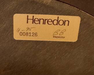 W3 - $95. Henredon Round Side Table. Solid Wood claw feet.  Measures 21.5" across x 26.5" tall