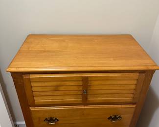 W101 - $95. Flanders Dresser. Measures 17" deep x 30" wide x 44" tall. Excellent Condition. Drawers all slide easily. 