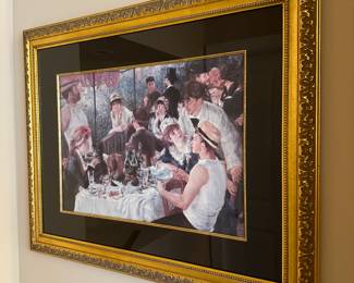 W107 - $30. Framed Renoir Print. Measures 34" x 28". 