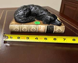 W54 - $40 Sleeping Dog Bookend. 