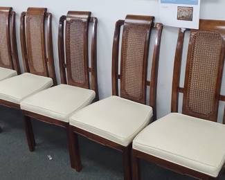 No. 4) Six Thomasville Dining Chairs - $400 (take 50% off)