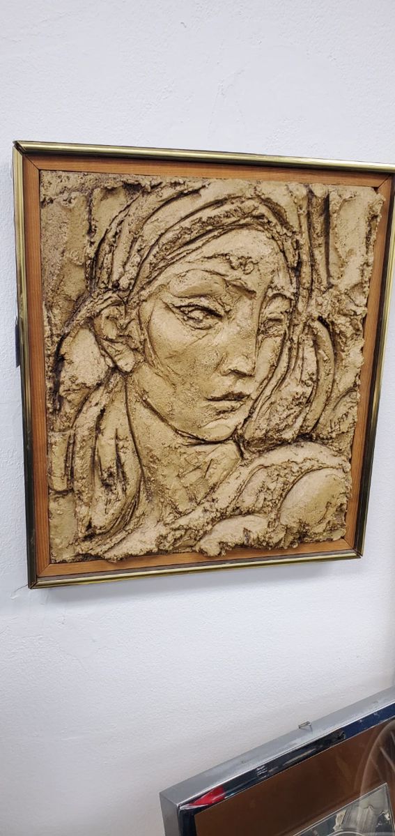 No. 5) abstract art pair (male and female) by Florida artist Nancy Lynn - each 12x14 - $400 (take 50% off)