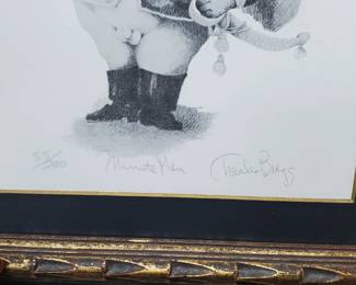 No. 6) Charles Bragg "Minute Man" lithograph signed numbered 55/100 9" x 8" - $125 (take 50% off)