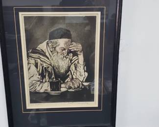 No. 8) Joseph Margulies "The Seeker" signed print 13x10 - $195 (take 50% off)