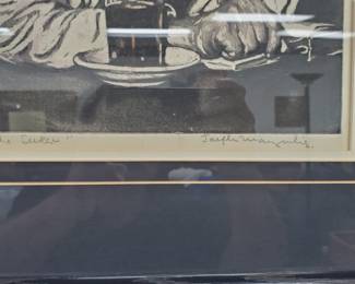 No. 8) Joseph Margulies "The Seeker" signed print 13x10 - $195 (take 50% off)