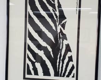No. 14) "Zebra" lithograph by William MacDonald - 11" x 19" - signed and numbered 177/1500 - $200 (Take 50% off)