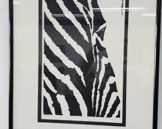 No. 14) "Zebra" lithograph by William MacDonald - 11" x 19" - signed and numbered 177/1500 - $200 (Take 50% off)