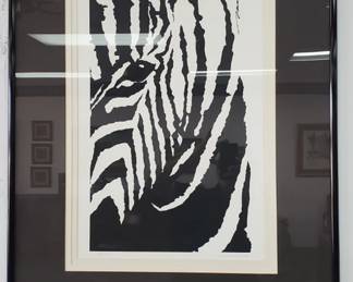 No. 15) "Zebra" lithograph by William MacDonald - signed and numbered 199/1500 - 16" x 26" - $300 (take 50% off)