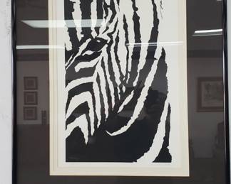 No. 15) "Zebra" lithograph by William MacDonald - signed and numbered 199/1500 - 16" x 26" - $300 (take 50% off)