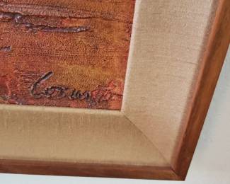 No. 17) mixed media on board painting by listed Florida artist Harrison Wall Covington - $300 (Take 50% off)