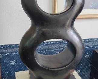 No. 23) contemporary sculpture unsigned 19" tall - $225 (Take 50% off)