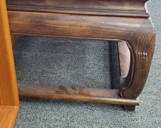 No. 27) Pair of short Asian style Burl tables by Baker Furniture Co. - $295 (Take 50% off)