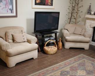 Very comfortable oversized chairs - in good condition and priced to sell!