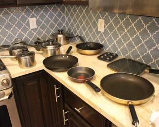 More pots, pans, frying pans