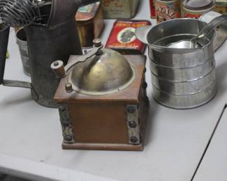 Antique coffee mill