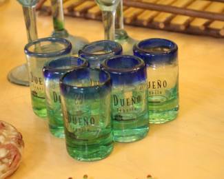 Hand blown popular Mexican shot glasses - will be sold individually, get one, two or all of them!