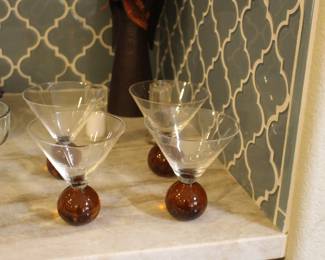Collectible vintage martini/bar glasses