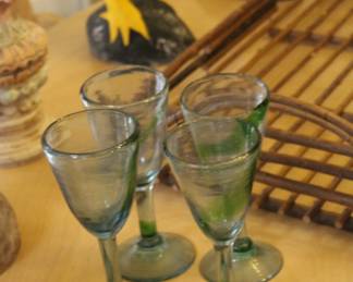 More hand blown wine glassware - we have more of those in the cabinet!