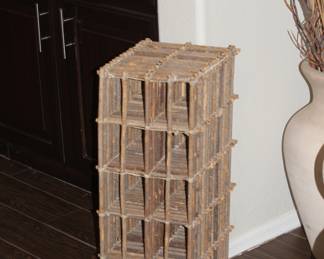 Twig wine rack - this is the back of it
