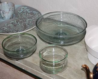 More hand blown bowls