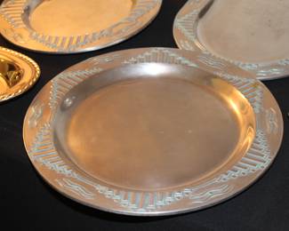 Wilton Joy pewter platters